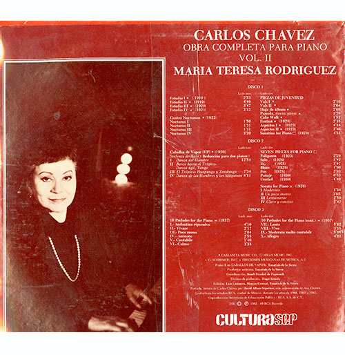 Carlos Chávez presenta Música Mexicana