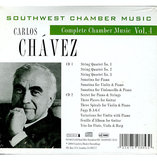 Carlos Chávez presenta Música Mexicana